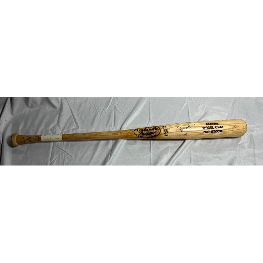 Louisville Slugger C243 Jeremy Brown Signed Game Used Bat Midland Rockhounds 34"
